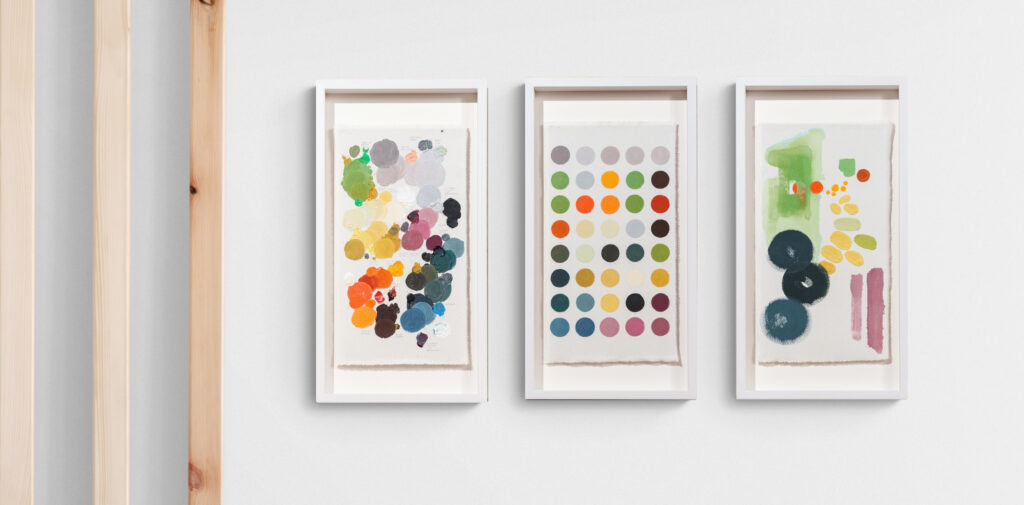 Miki Wanibuchi’s artwork triptych LA2022-0921.